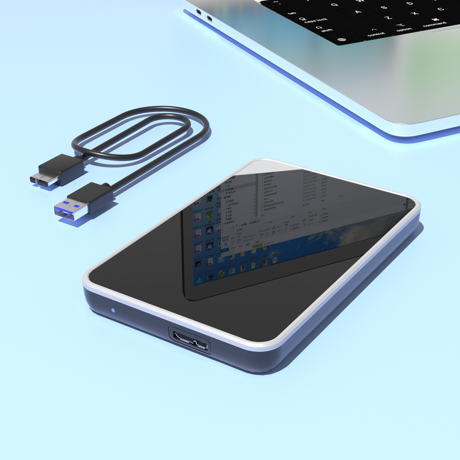 비잽 BZ36 1T 500G 320G 250G USB3.0 외장하드, 1TB, 화이트